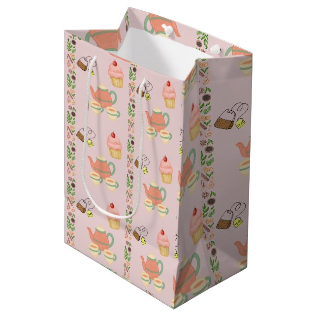 Sac Cadeau Moyen Thé à la menthe (Devant Angle)