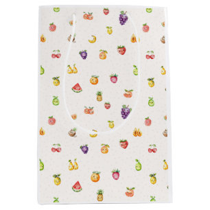 Sac Cadeau Moyen Thème Fruit