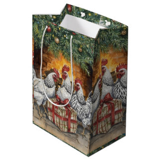Sac Cadeau Moyen Three French hens Gift bag