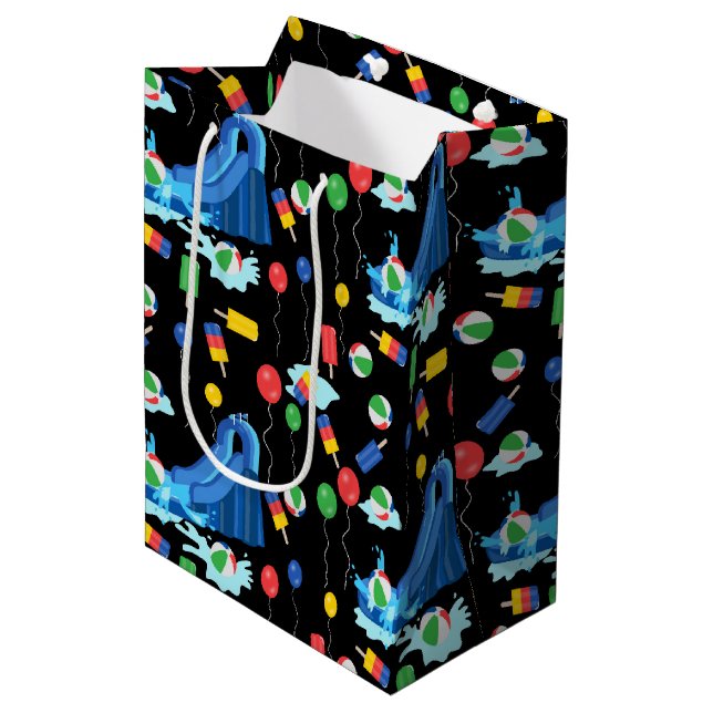 Sac Cadeau Moyen toboggan pour enfants Summer Boy Girl Fun (Devant Angle)