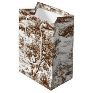 Sac Cadeau Moyen Toile de ferme Citrouille Récolte Campagne (6)