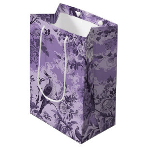 Sac Cadeau Moyen Toile violet vintage