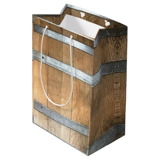 Sac Cadeau Moyen Tonneau de Whisky (Dos Angle)