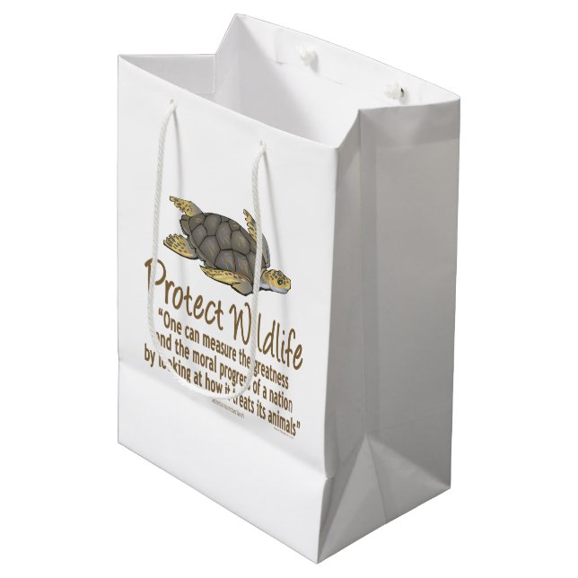 Sac Cadeau Moyen Tortue de mer (Devant Angle)