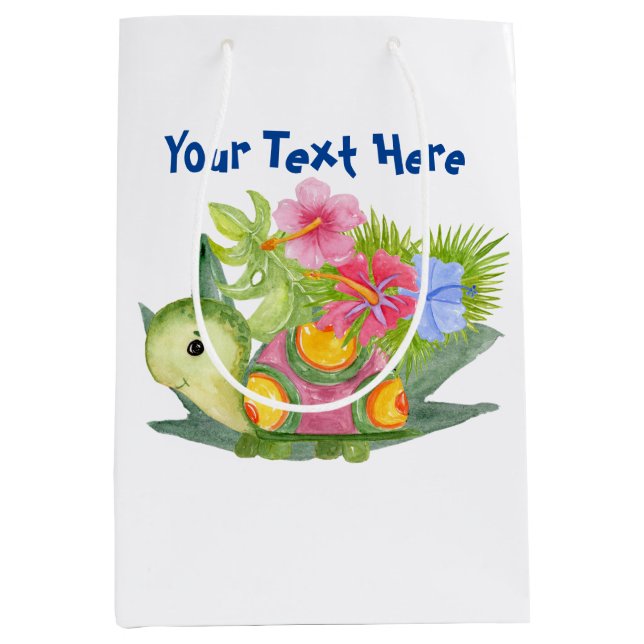 Sac Cadeau Moyen Tortue mûre (Devant)