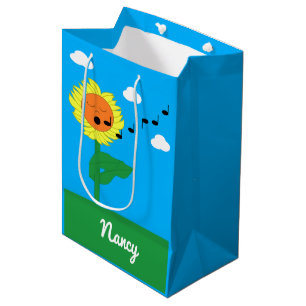 Sac Cadeau Moyen Tournesol chantant :