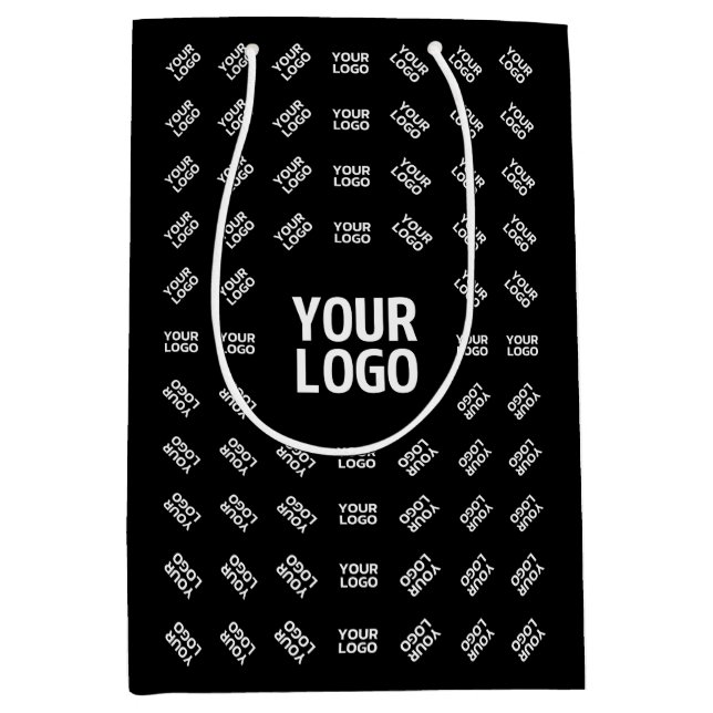 Sac Cadeau Moyen Toute image, conception ou logo téléchargé | Motif (Devant)