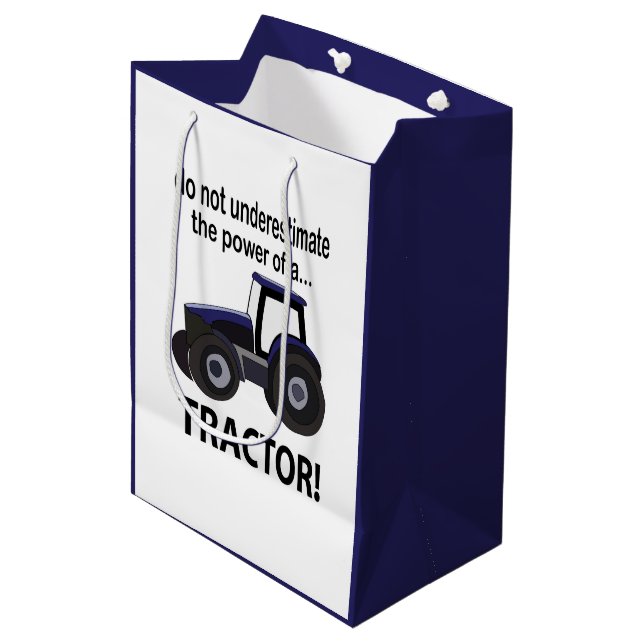 Sac Cadeau Moyen Tractor Power Tracteur (Devant Angle)
