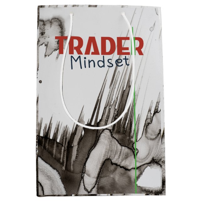 Sac Cadeau Moyen Trader Mindset – Discipline, Focus, Trading Psycho (Devant)