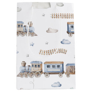 Sac Cadeau Moyen Train 2Anniversaire Chugga Deux Sac-Cadeau Moyen