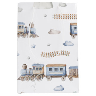 Sac Cadeau Moyen Train 2Anniversaire Chugga Deux Sac-Cadeau Moyen