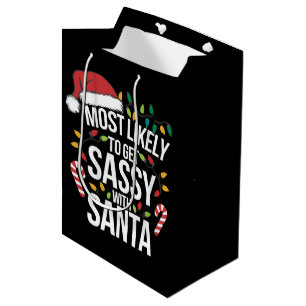 Sac Cadeau Moyen Très susceptible de s'emporter contre le Père Noël