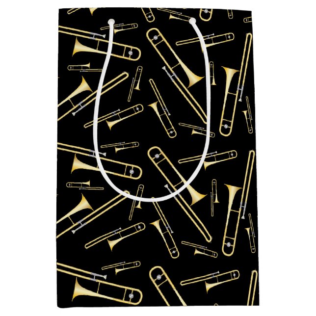 Sac Cadeau Moyen Trombone Musician Band Enseignant (Devant)