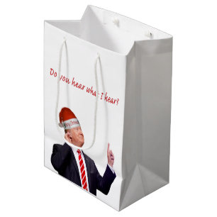 Sac Cadeau Moyen Trump Christmas : Entendez-Vous Ce Que J'Entends ?