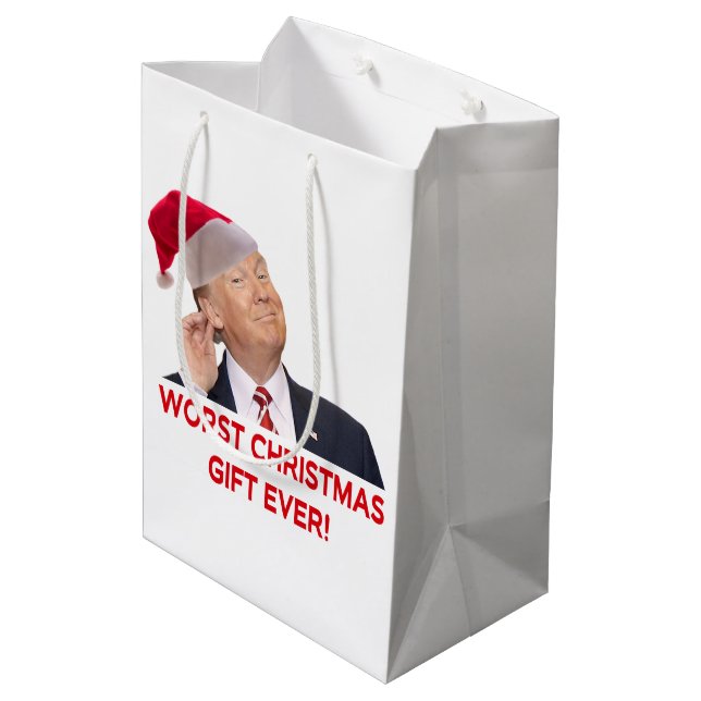 Sac Cadeau Moyen Trump, le pire cadeau de Noël jamais fait ! (Dos Angle)