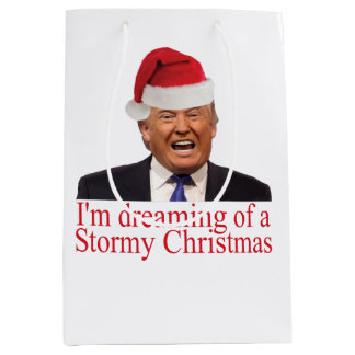 Sac Cadeau Moyen Trump, rêve d'un Noël orageux