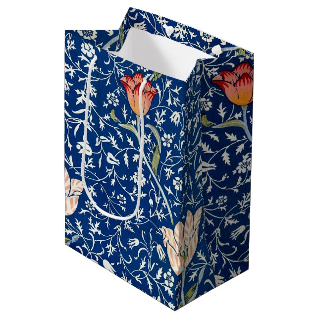 Sac Cadeau Moyen Tulipe, William Morris (Devant Angle)