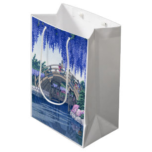 Sac Cadeau Moyen ukiyoe - hasui - No.34 Wisteria à Kameido -