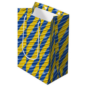 Sac Cadeau Moyen Ukraine bleue et jaune Inspiration de la paix anti