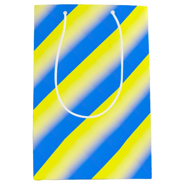 Sac Cadeau Moyen Ukraine bleue et jaune Inspiration de la paix cess (Devant)