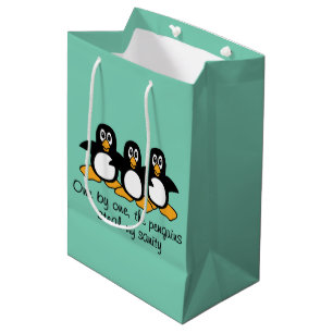 Sac Cadeau Moyen Un la conception drôle d'énonciation de pingouin