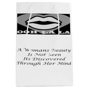 Sac Cadeau Moyen Un poème de message de beauté pour les femmes