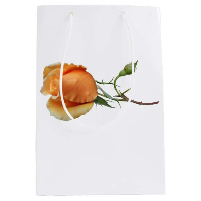 Sac Cadeau Moyen Une bouture de rose unique         (Devant)