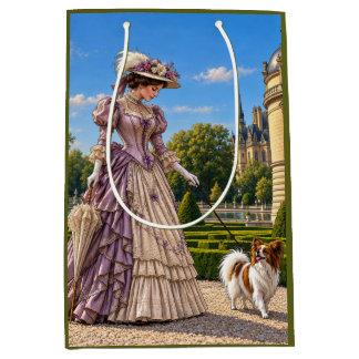 Sac Cadeau Moyen Une journée au Château Chantilly, Papillon