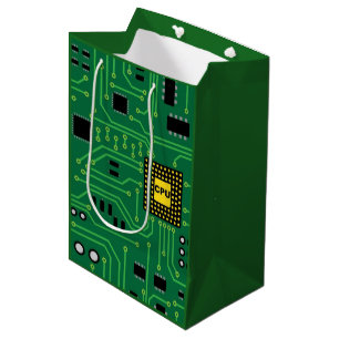 Sac Cadeau Moyen Unité centrale de traitement nerd I de carte     