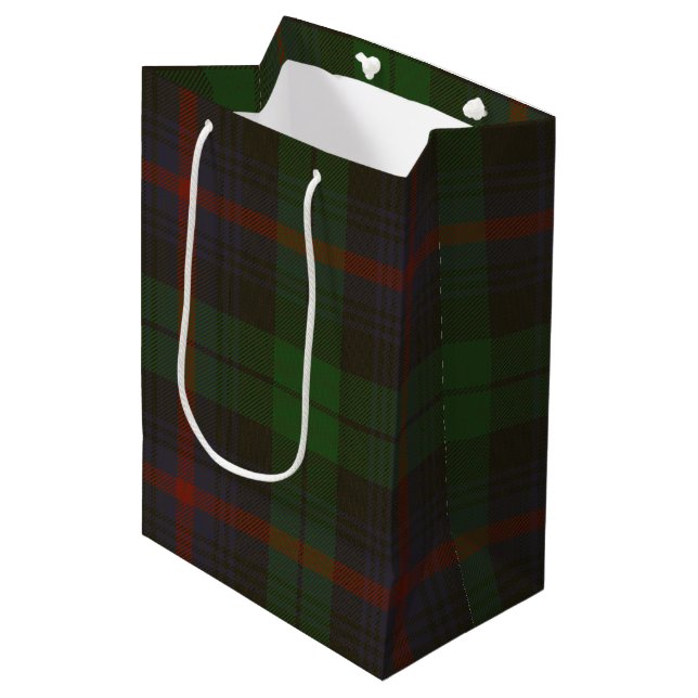 Sac Cadeau Moyen Urquhart Tartan (Devant Angle)