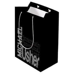 Sac Cadeau Moyen Usher Extraordinaire CUSTOM