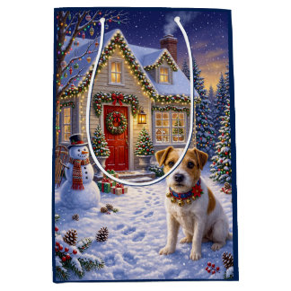 Sac Cadeau Moyen vacances terrier Russell