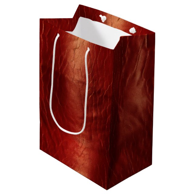 Sac Cadeau Moyen Vache rouge occidentale (Devant Angle)