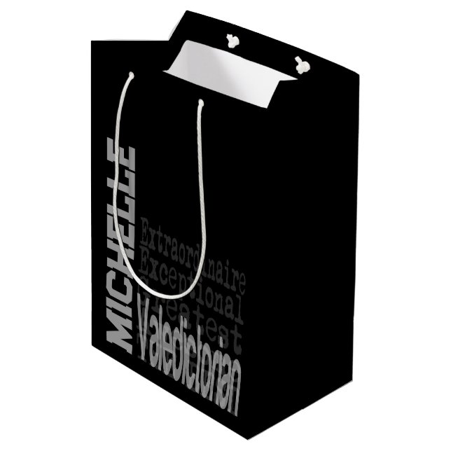 Sac Cadeau Moyen Valedictorian Extraordinaire CUSTOM (Dos Angle)