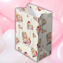 Valentine Ivory Motif de coeur rétros