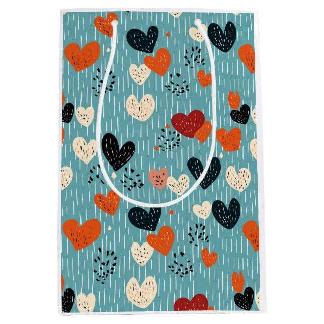 Sac Cadeau Moyen Valentines Kitsch (Devant)