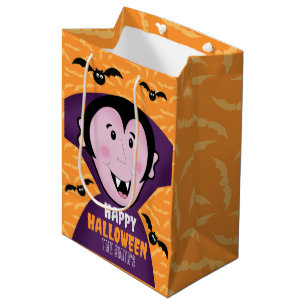 Sac Cadeau Moyen Vampire Dracula Bats Enfants Joli Halloween