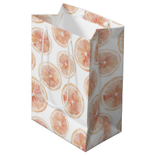 Sac Cadeau Moyen Vent d'été Pamplemousse Pêche Réception de Mariage