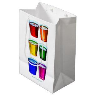 Sac Cadeau Moyen Verres à shot de SlipperyJoe's six tasses disposée