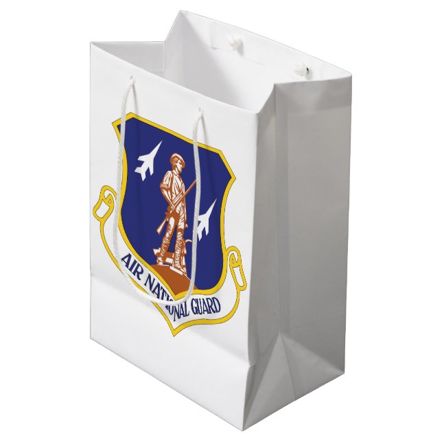 Sac Cadeau Moyen Vétéran militaire de l'armée de l'air (Devant Angle)