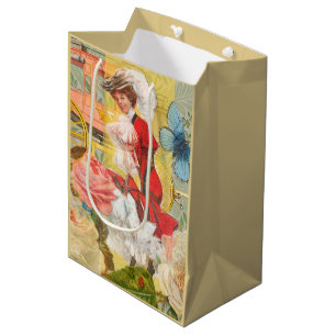 Sac Cadeau Moyen Victorian Lady Woman Fun Carriage