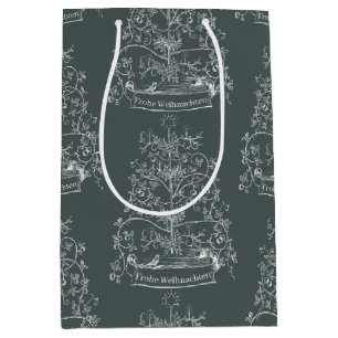 Sac Cadeau Moyen Vieux-Monde Noël traditionnel