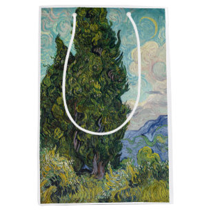Sac Cadeau Moyen Vincent van Gogh - Cyprès