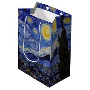 Sac Cadeau Moyen Vincent Van Gogh - La nuit étoilée