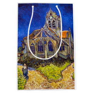 Sac Cadeau Moyen Vincent van Gogh - L'église d'Auvers