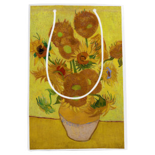 Sac Cadeau Moyen Vincent van Gogh - Vase avec quinze tournesols