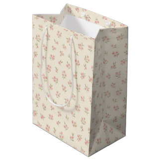 Sac Cadeau Moyen Vintage Floral Gift Bag