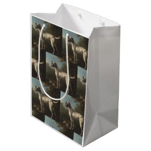 Sac Cadeau Moyen Vintage Un Hound Gray Spotton John Wootton