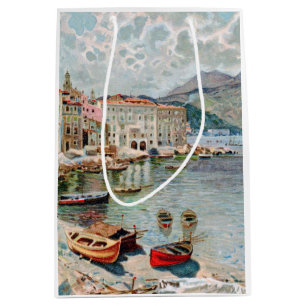Sac Cadeau Moyen Vintage voyage en Côte d'Azur