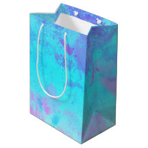 Violet Rose Bleu Peinture Éclaboussure Abstraite É